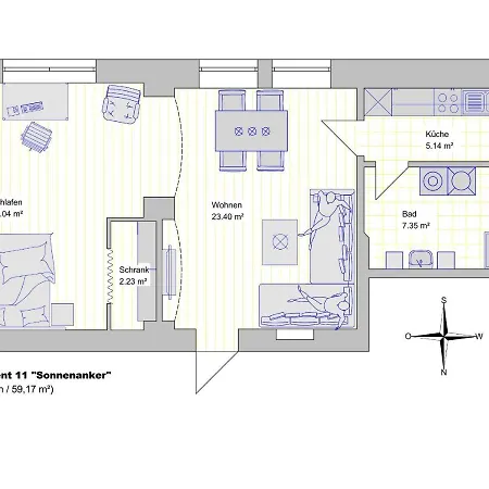 East-village-no 5 Bremen-sonnenanker شقة